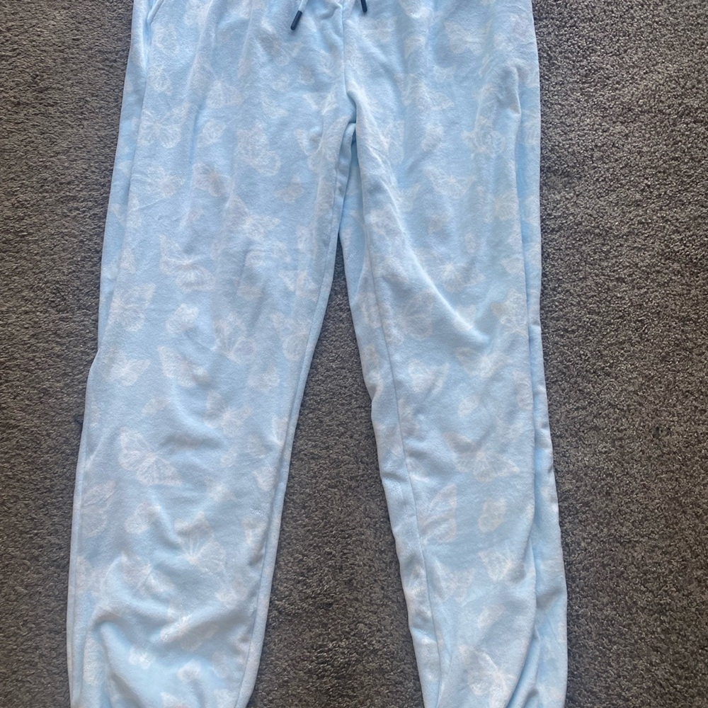 ANGEL CULT Fleeced pants sweatpants soft Butterfly Print M